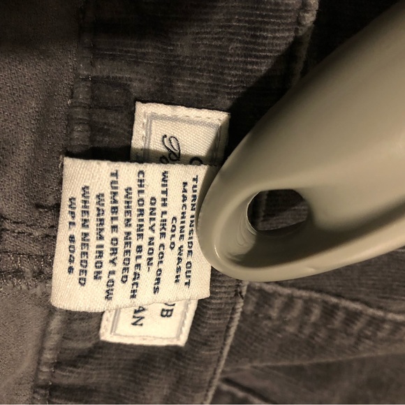 Charter Club Dark Gray Corduroy Pants with Flat Front, Straight Leg, size 20W - Picture 10 of 10